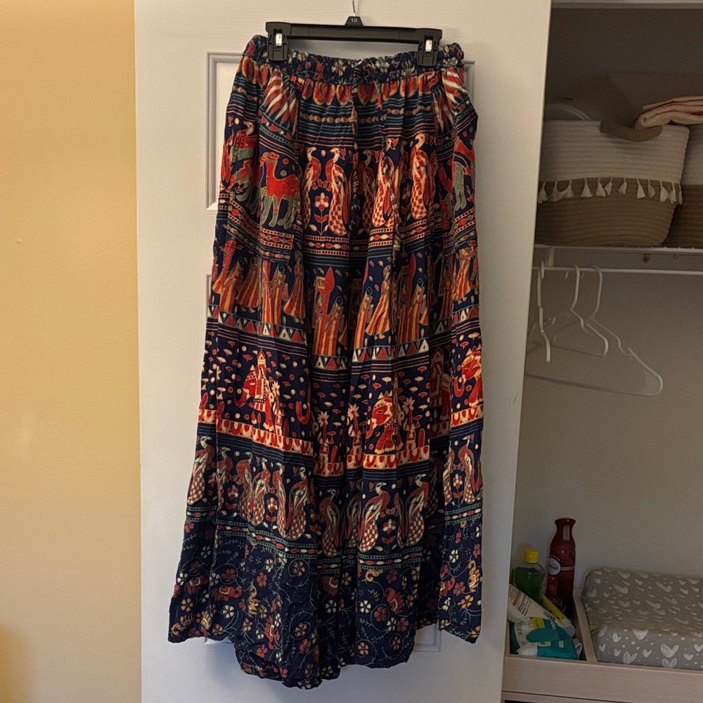 Bohemian Multicolor Maxi Skirt